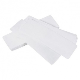 Бумажно-тканевые полоски для депиляции (100 л) плотность 80гр (ширина 7см, длина 22 см), белые в пачке