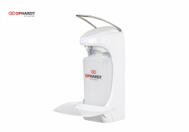 Диспенсер локтевой для антисептика с каплеуловителем RX 5 M (500 мл.)