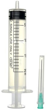 Шприц, 20мл (1уп/50шт.) с иглой 21G 0,8х40мм фото 1