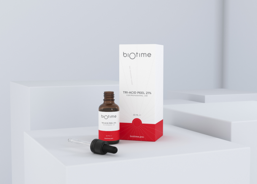 Пилинг с тремя видами кислот 21% марки Biotime\Biotime Tri-acid peel 21%, фл. 30 мл фото 1