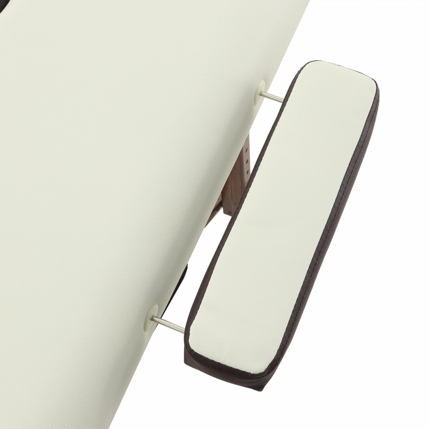 Массажный стол складной деревянный Med-Mos JF-AY01 2-х секционный (темная рама) фото 6