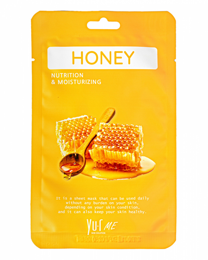 Маска для лица с экстрактом мёда YU.R ME Honey Sheet Mask фото 4