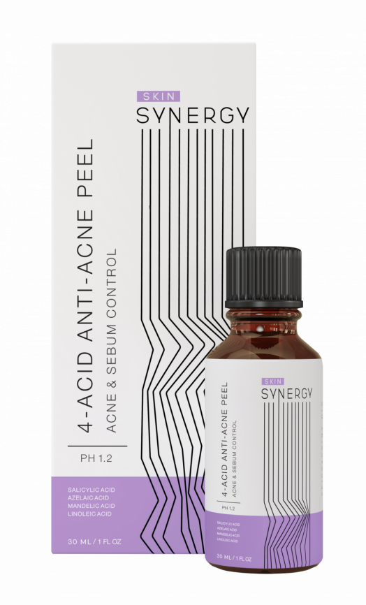 Пилинг "4-х кислотный Анти-Акне" / 4-acid Anti-Acne Peel Skin Synergy, флакон 30 мл фото 1