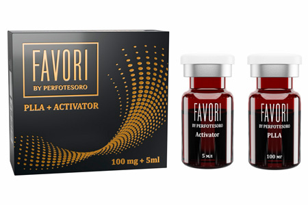 Гель косметический на основе гиалуроной кислоты PLLA+Activator , 5,0 мл торговая марка FAVORI фото 2