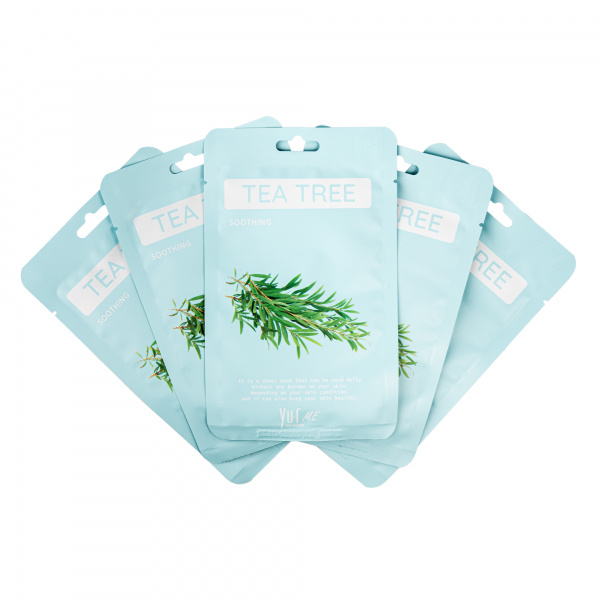 Маска для лица с экстрактом чайного дерева YU.R ME Tea Tree Sheet Mask фото 3