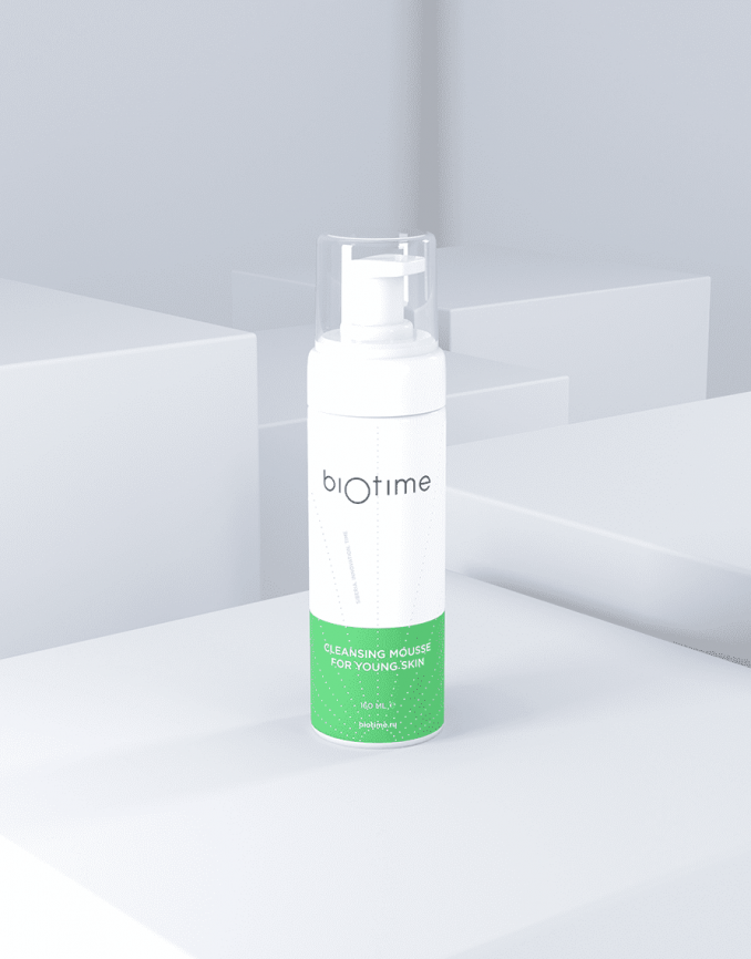 Мусс очищающий для молодой кожи CLEANSING MOUSSE FOR YOUNG SKIN, 160мл фото 1
